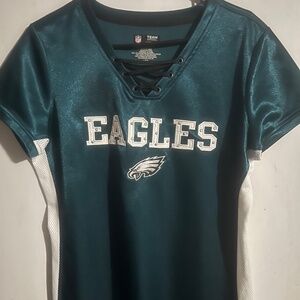 Women's Philadelphia Eagles Football Jersey , Bejeweled , Size Large